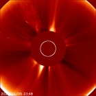 Latest LASCO C2 image of the Sun