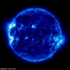 Click for time-lapse image of the sun