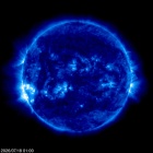 Click for time-lapse image of the sun